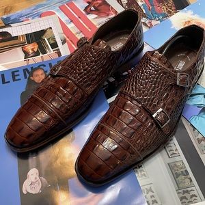 Men’s Leather Croc Loafers